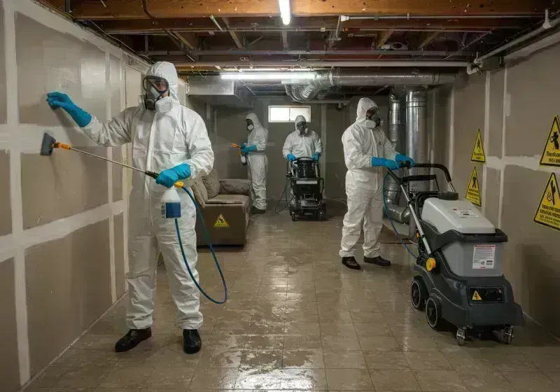 Basement Moisture Removal and Structural Drying process in Boone County, MO